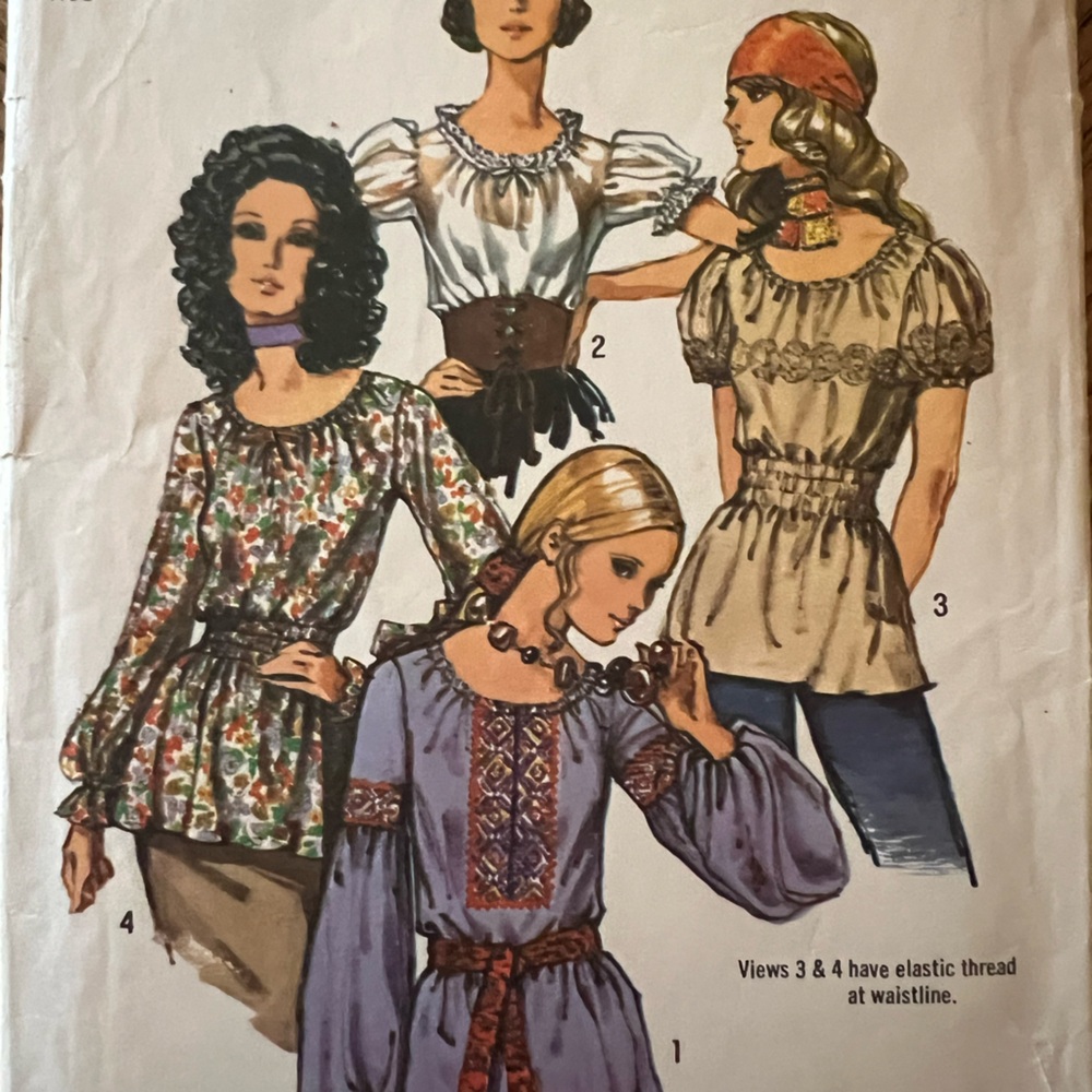 Vintage Bohemian Blouse Pattern